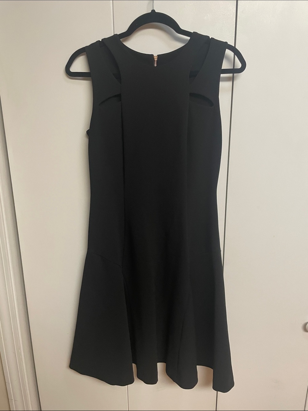 Ivanka Trump Black Cutout Sleeveless Dress